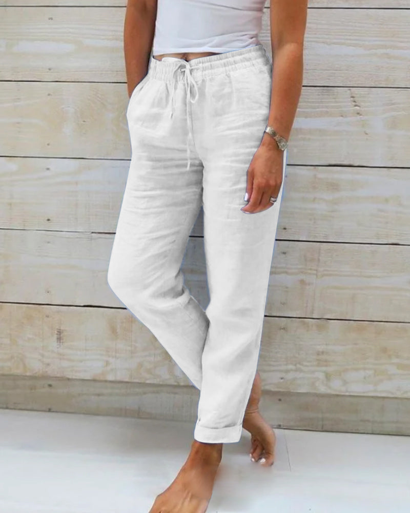 Zyvanta | Women’s Cuffed Hem Summer Jogger Trousers