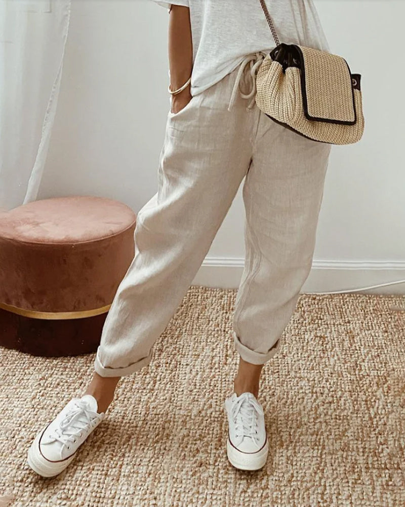 Vaeritha | Women’s striped Casual Summer Trousers