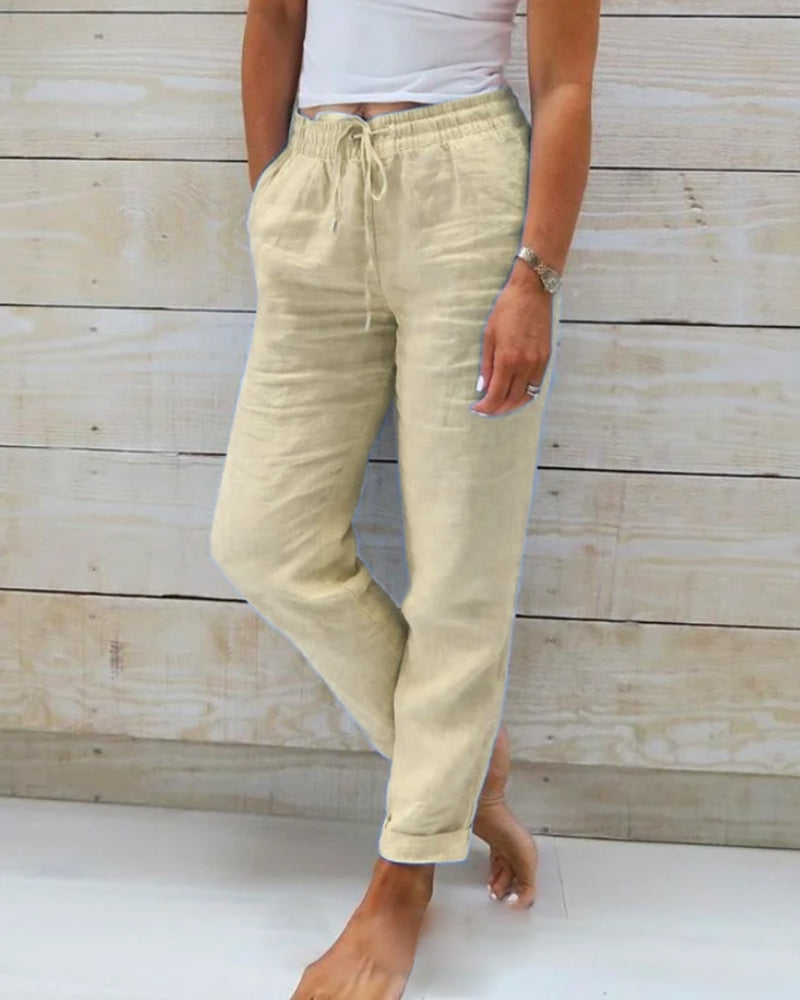 Zyvanta | Women’s Cuffed Hem Summer Jogger Trousers
