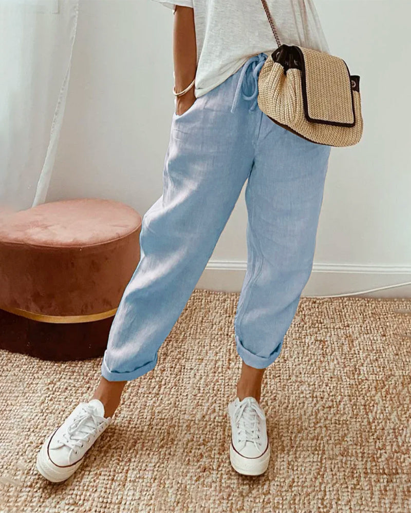 Vaeritha | Women’s striped Casual Summer Trousers
