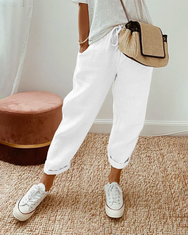 Vaeritha | Women’s striped Casual Summer Trousers