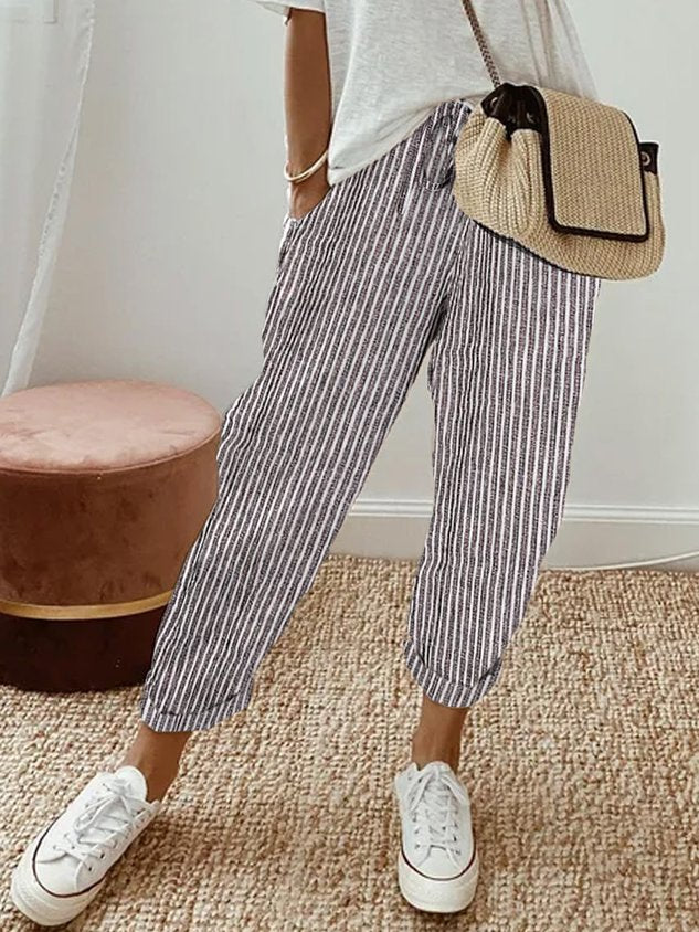 Vaeritha | Women’s striped Casual Summer Trousers