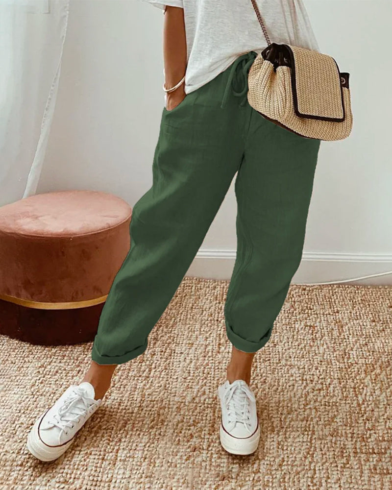 Vaeritha | Women’s striped Casual Summer Trousers