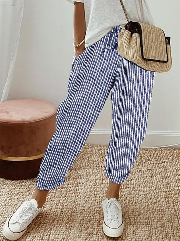 Vaeritha | Women’s striped Casual Summer Trousers