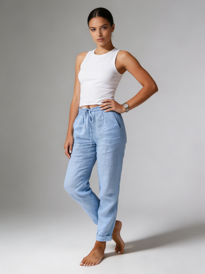 Zyvanta | Women’s Cuffed Hem Summer Jogger Trousers