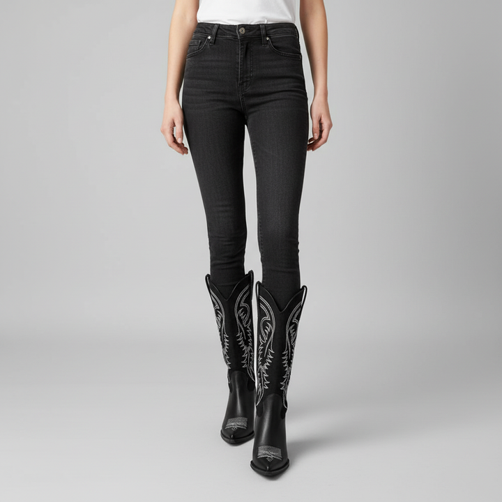 Tiana | Women's Elegant Knee High Cowboy Boots