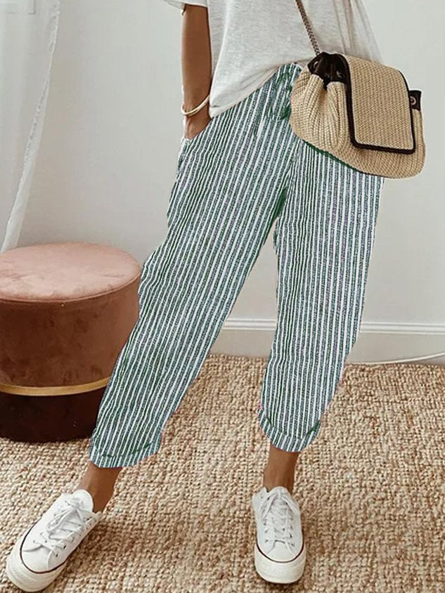 Vaeritha | Women’s striped Casual Summer Trousers
