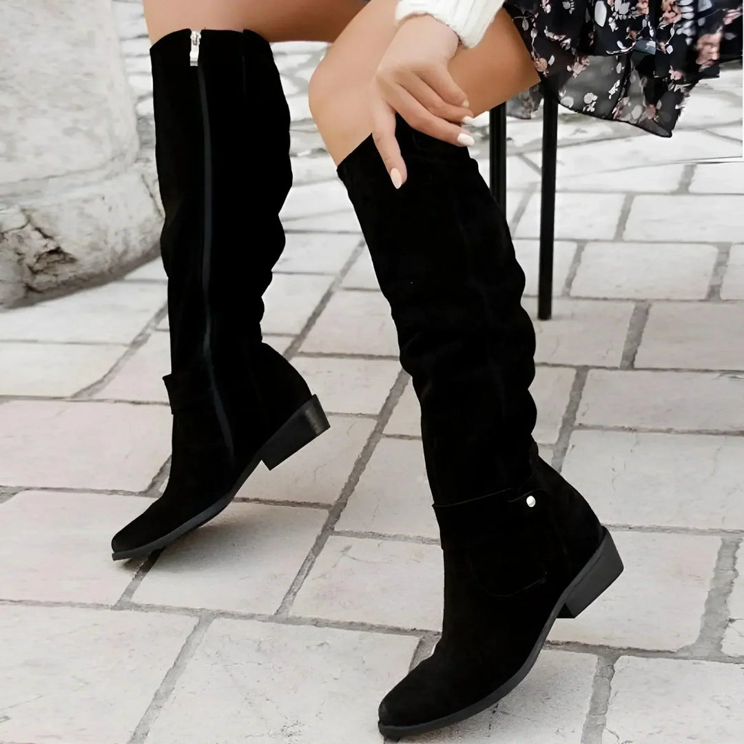 Zora | Women's Elegant Knee High Cowboy Boots